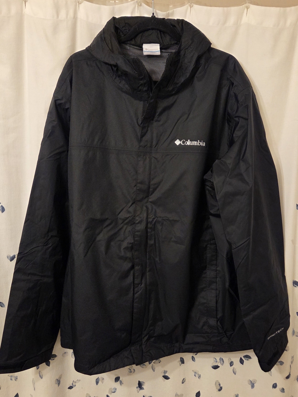 Columbia Black Rain Jacket - Like New - Size XXL